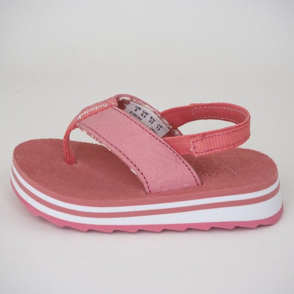 Timberland Other - Timberland Flip Flop Toddlers Sandals Leather Dead Stock Sports Pink Sz 6C